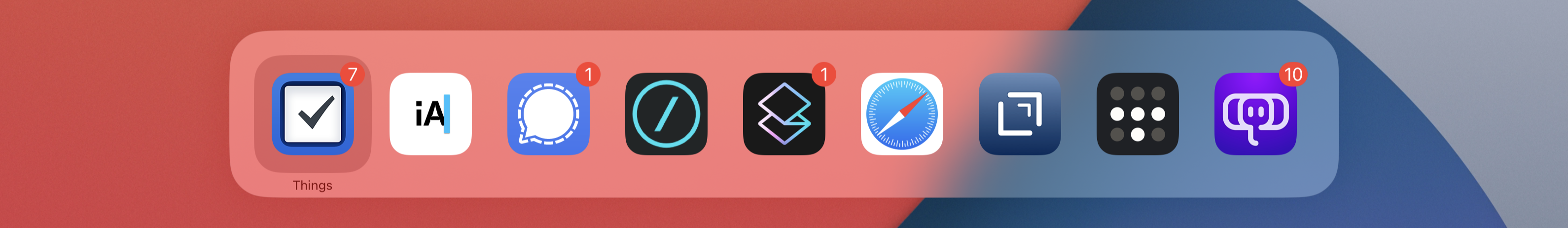 The ⌘-Tab app switcher works on Mac and iPad!